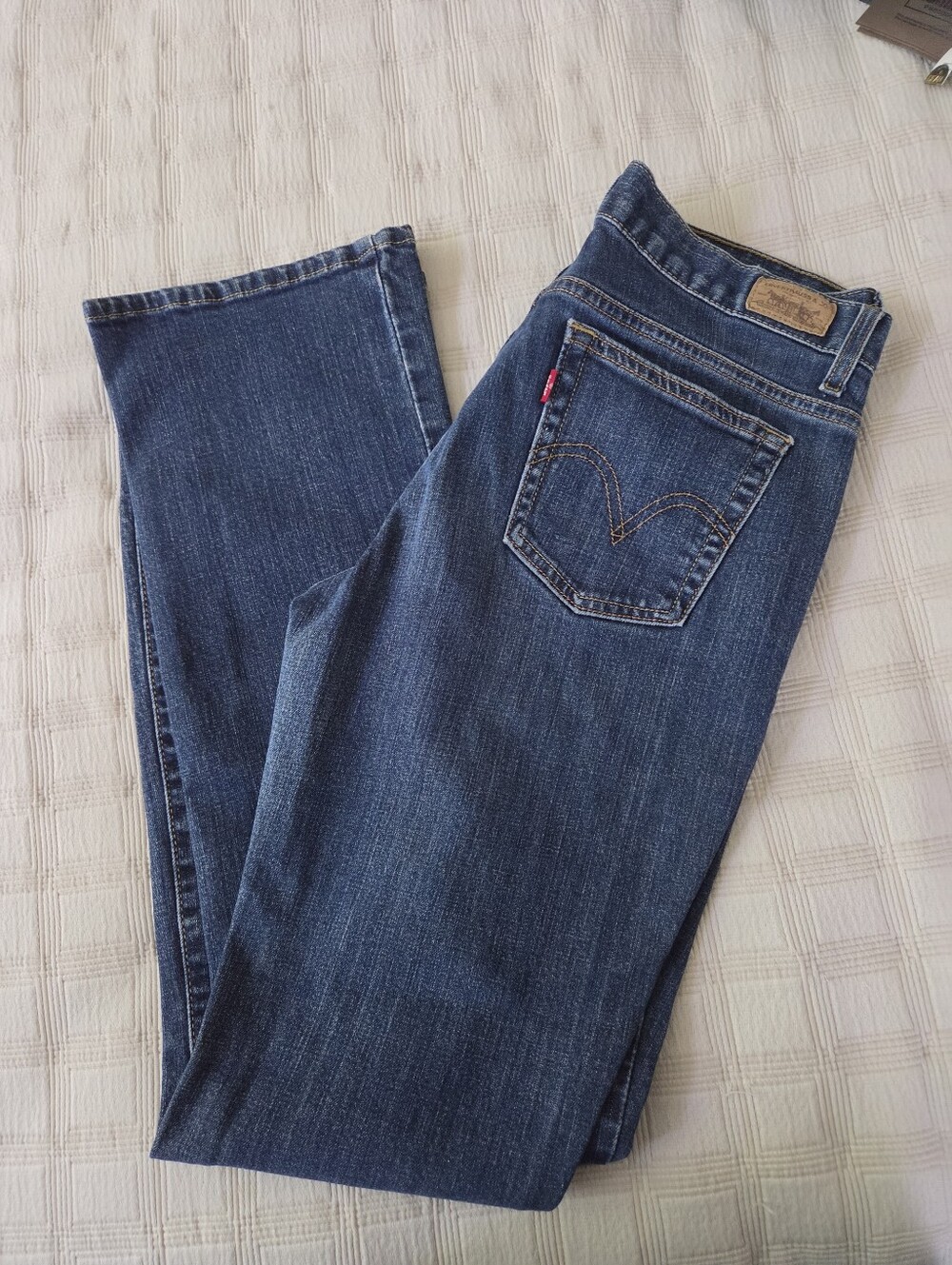 Levi's 515 8 Long L Women's Bootcut Dark Med Blue Jeans